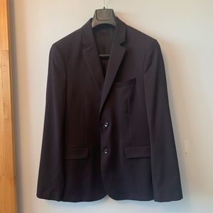 RW & CO Men's Slim Fit Suit - Dark Burgundy